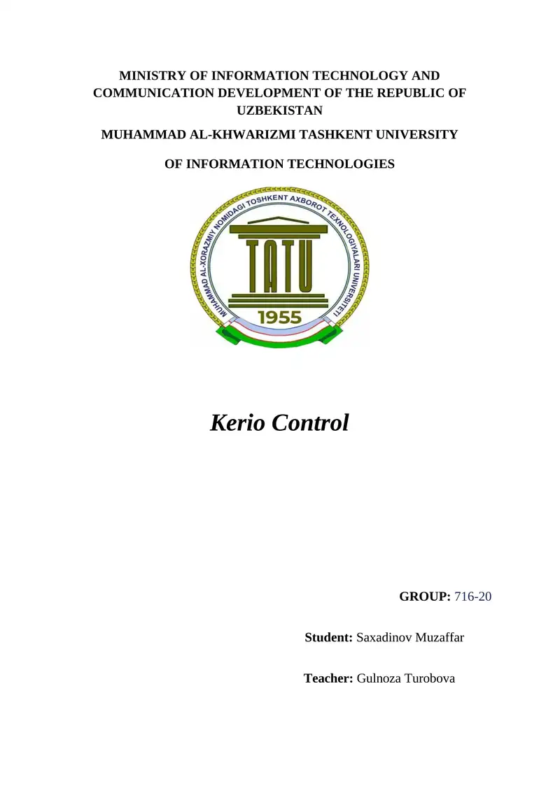 Kerio Control