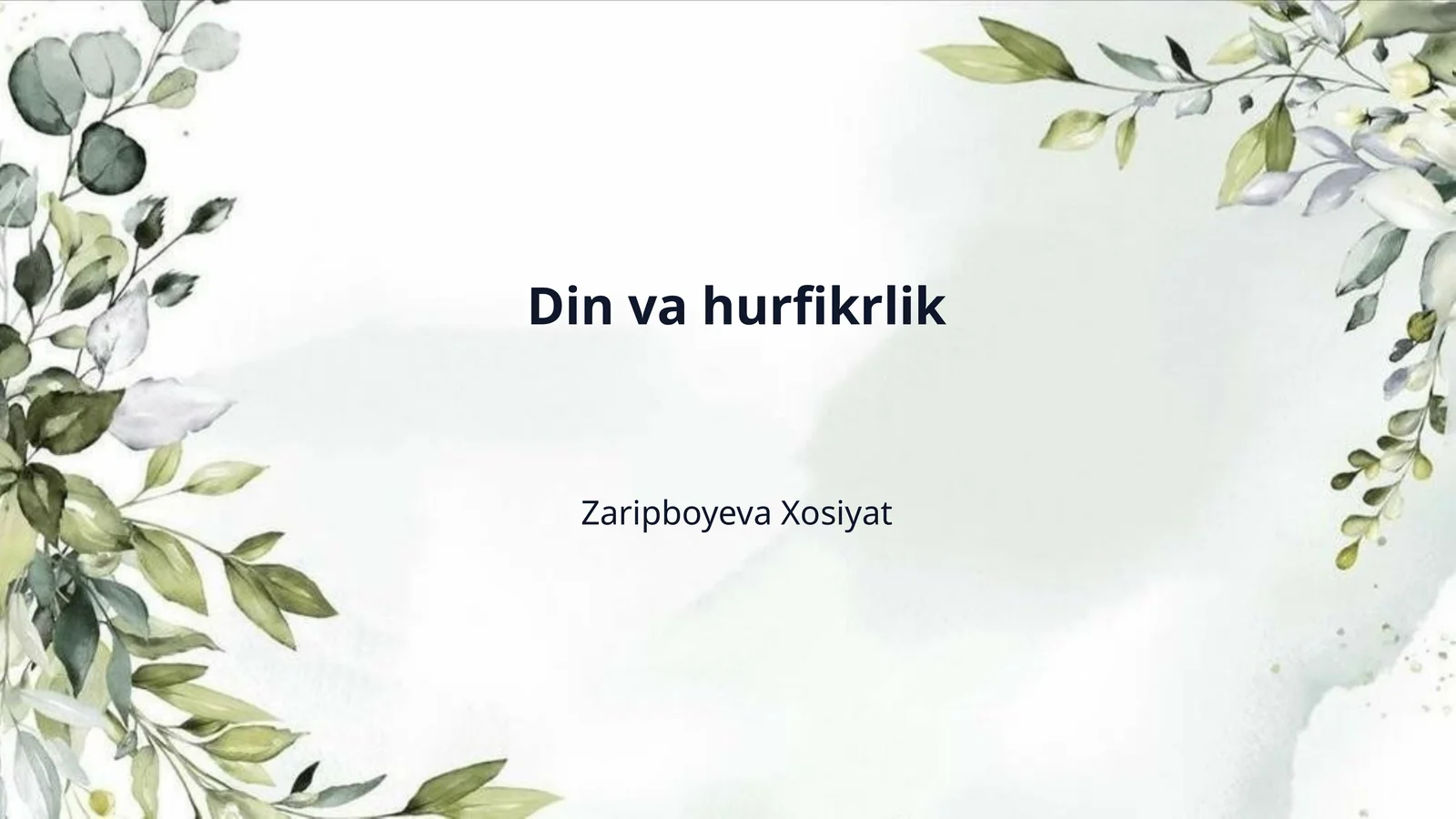 Din va hurfikrlik