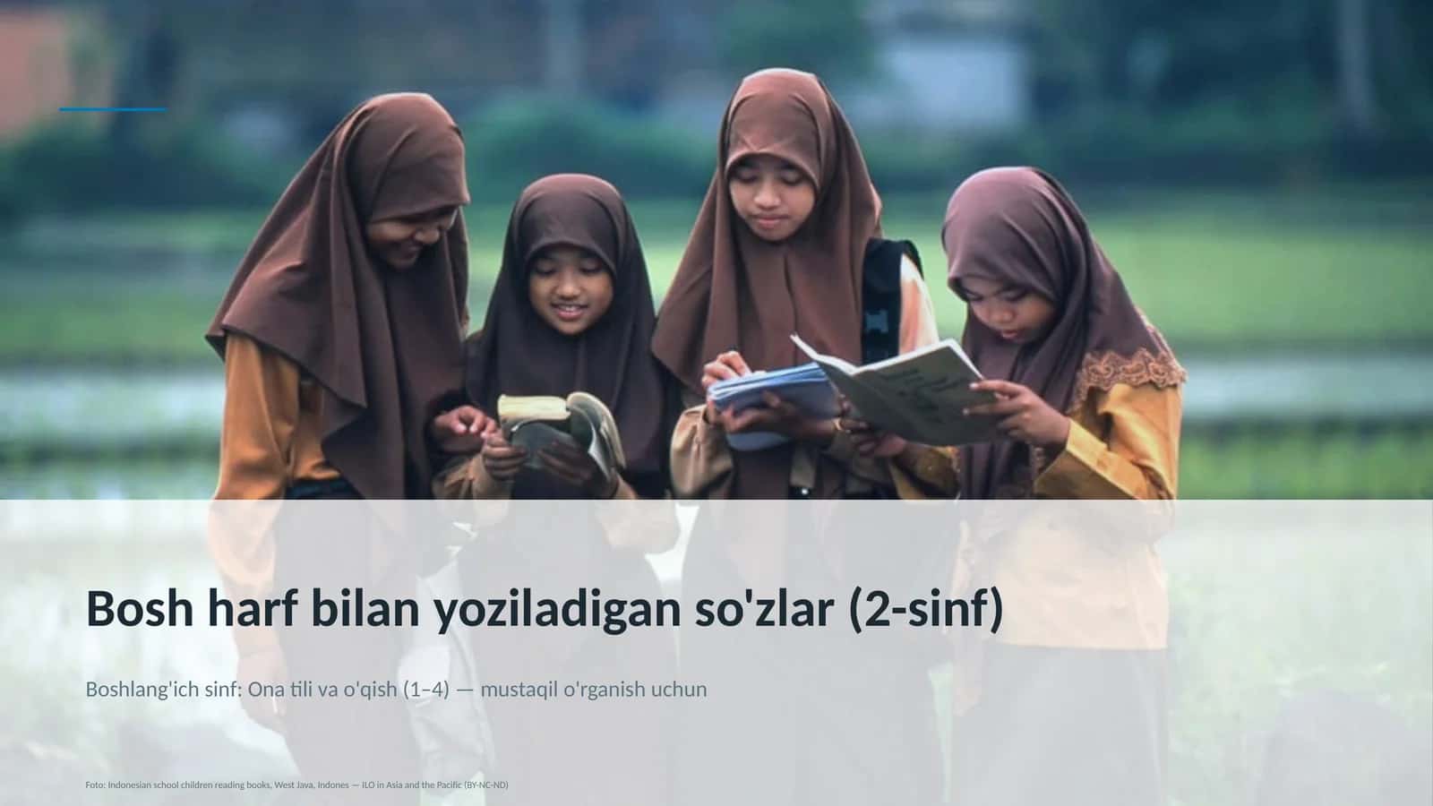 Bosh harf bilan yoziladigan so'zlar (2-sinf)