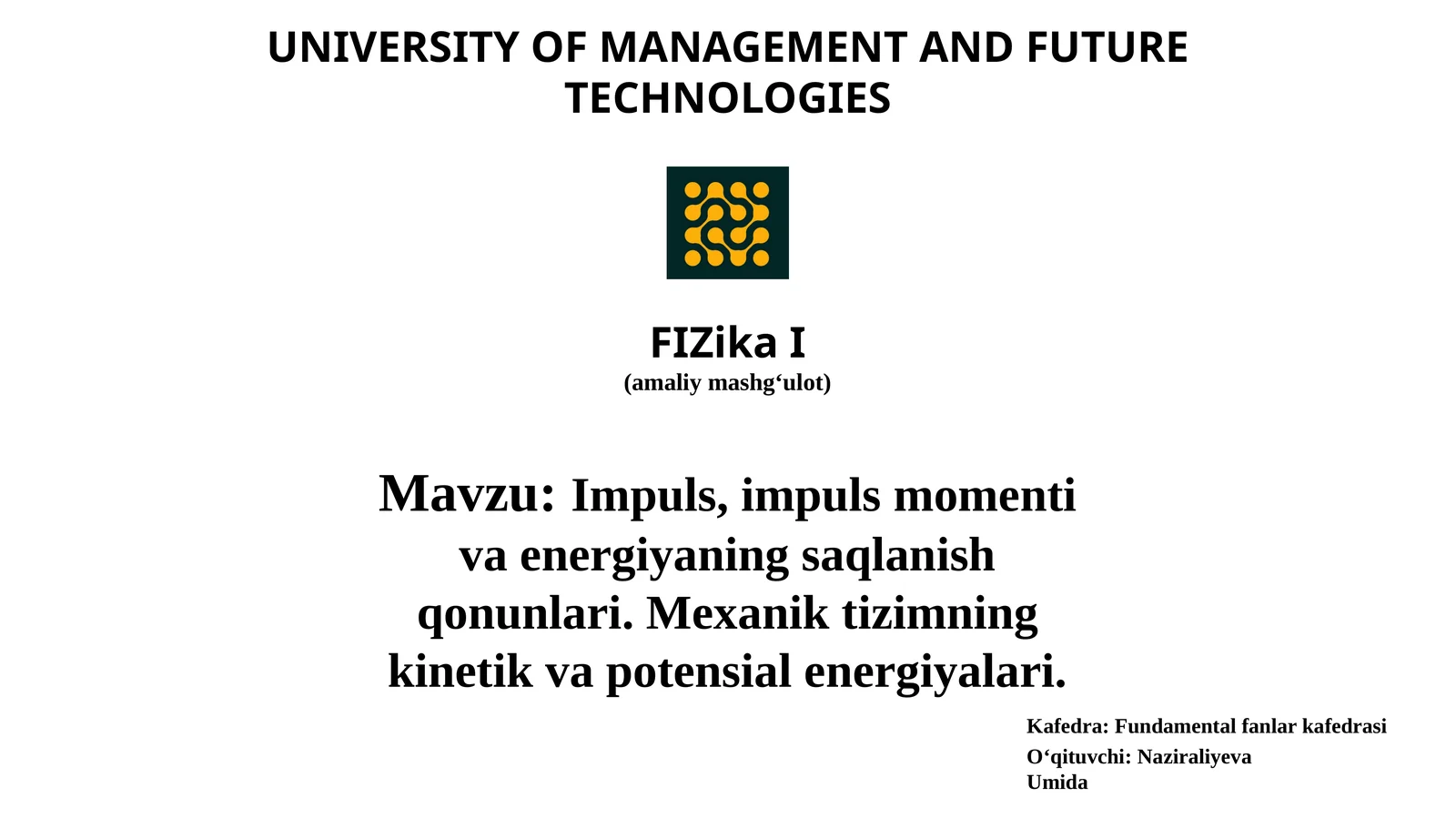 FIZikaI