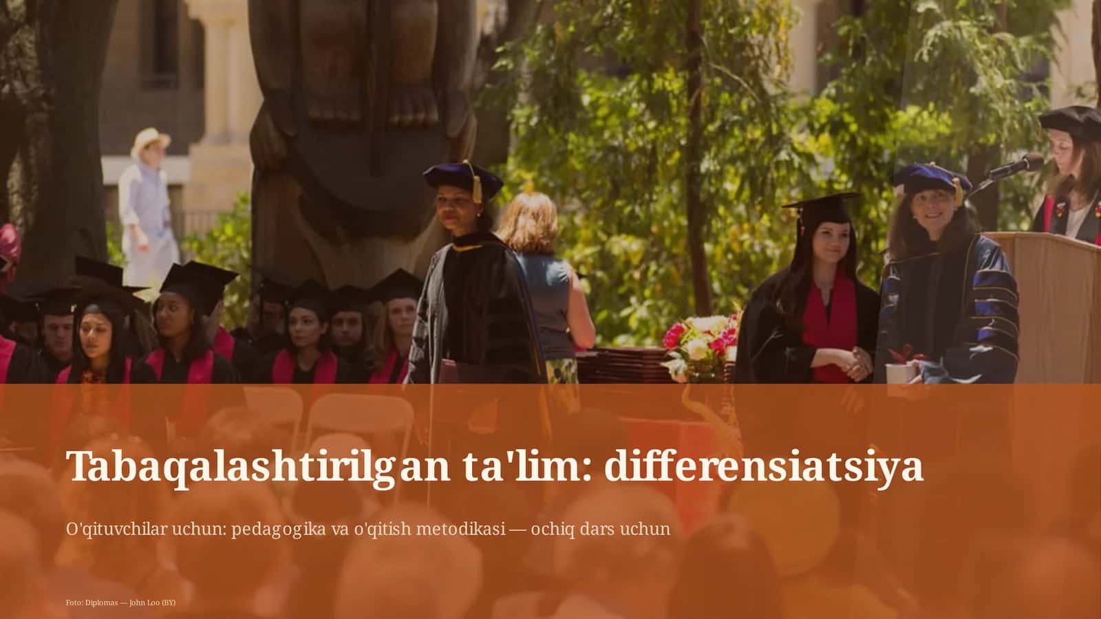 Tabaqalashtirilgan ta'lim: differensiatsiya