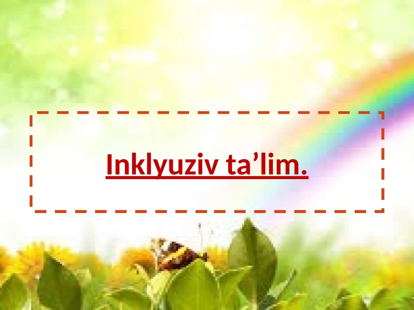 Inklyuziv taʼlim
