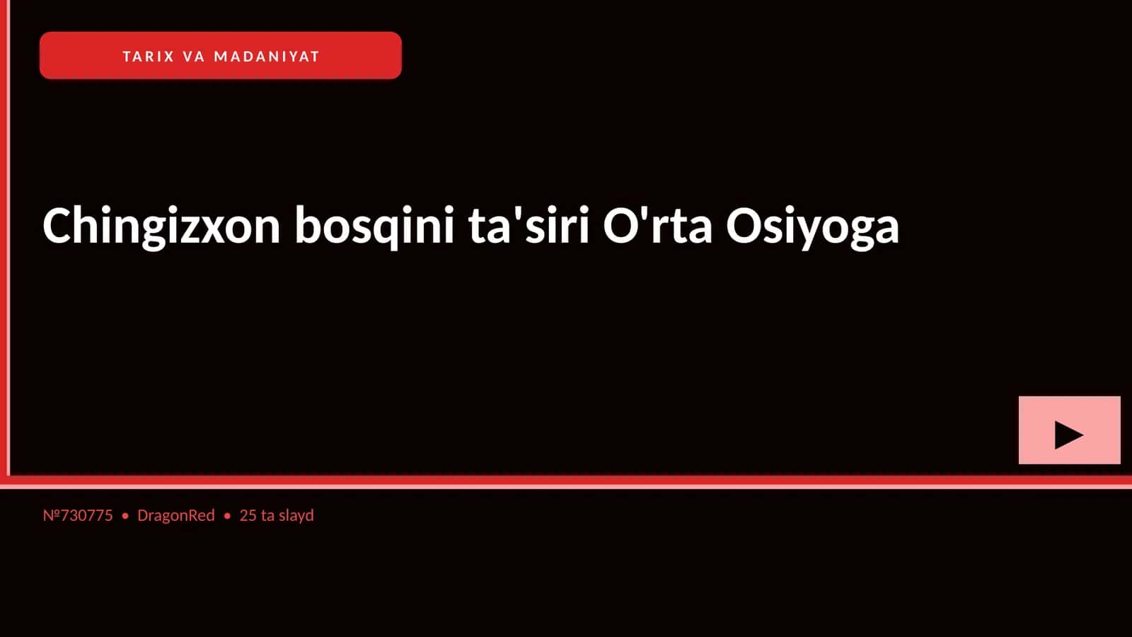 Chingizxon bosqini ta'siri O'rta Osiyoga