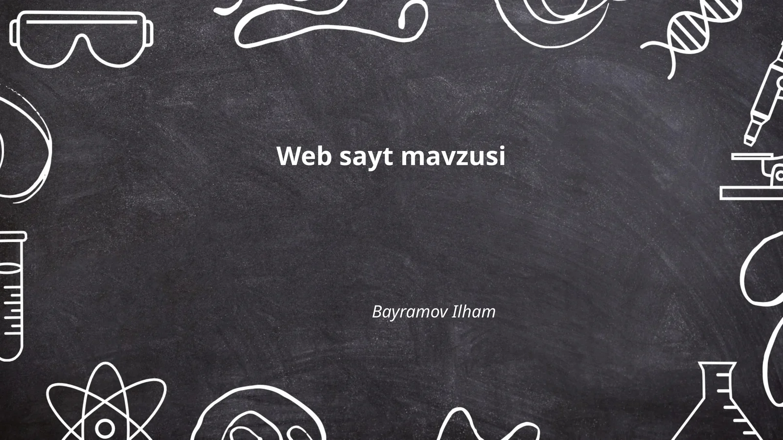Web sayt mavzusi