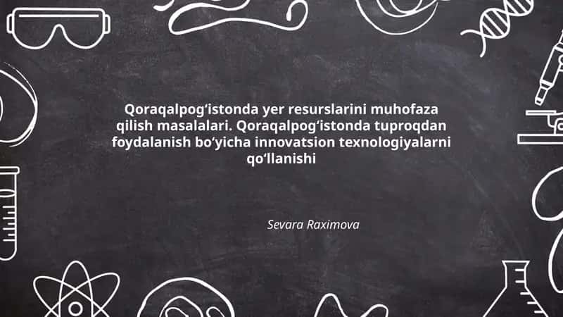 Yer resurslarini muhofaza qilish masalalari