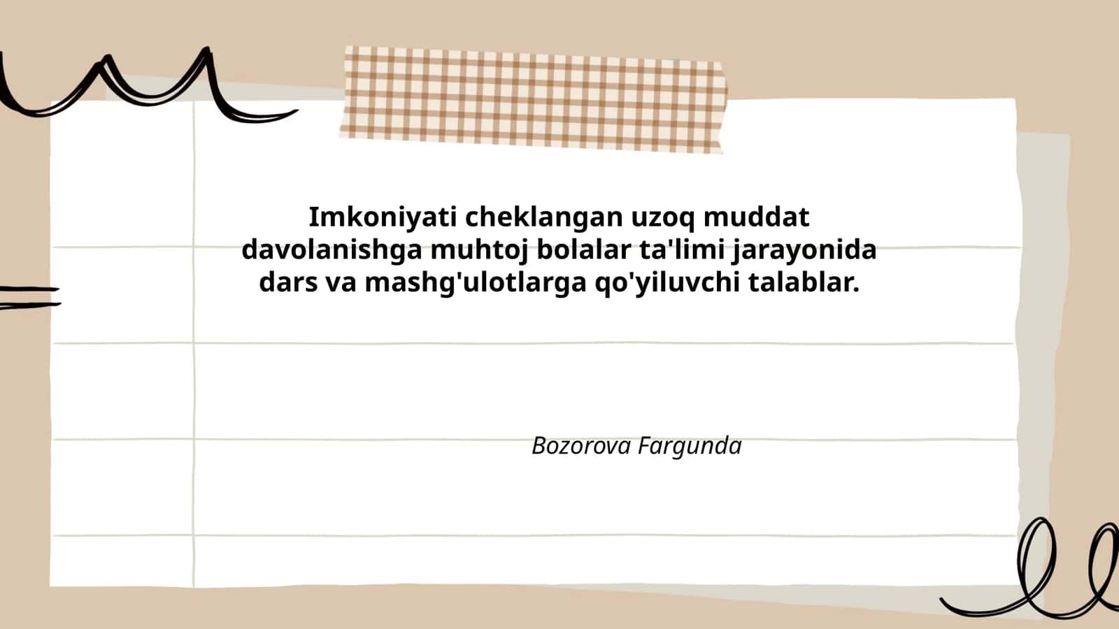 Individuallashtirilgan o'quv rejalarini ishlab chiqish