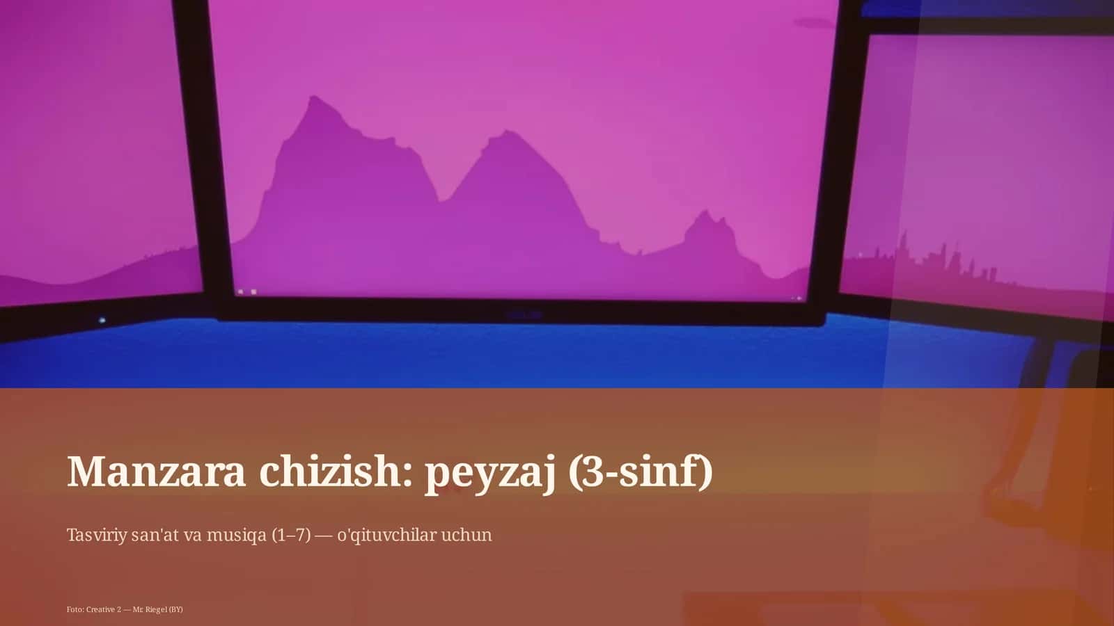 Manzara chizish: peyzaj (3-sinf)