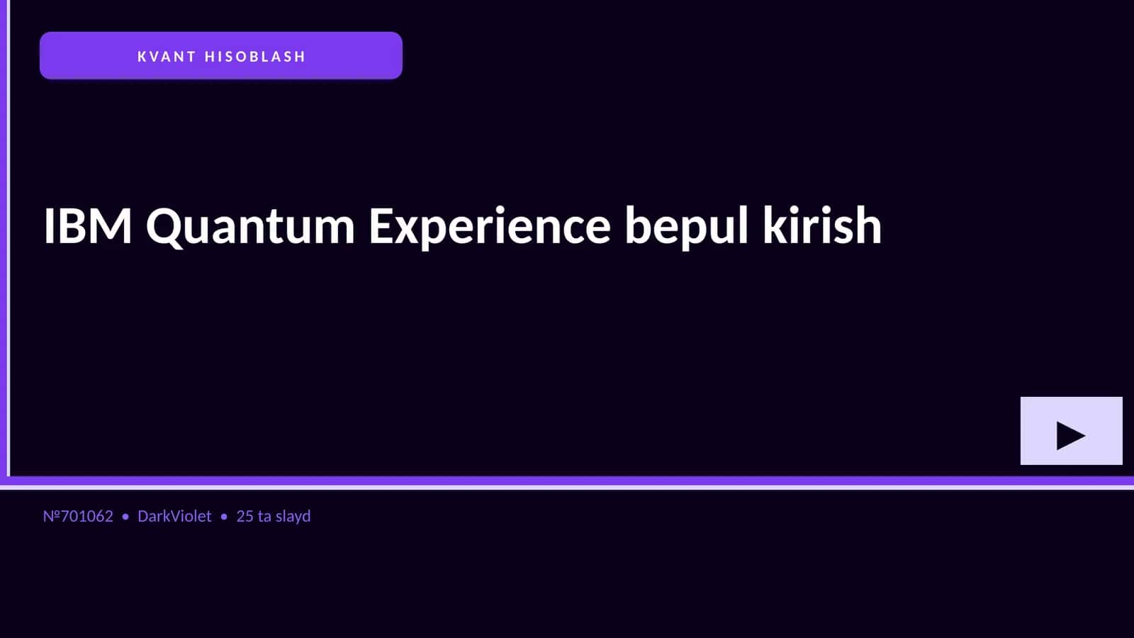 KVANT HISOBLASH