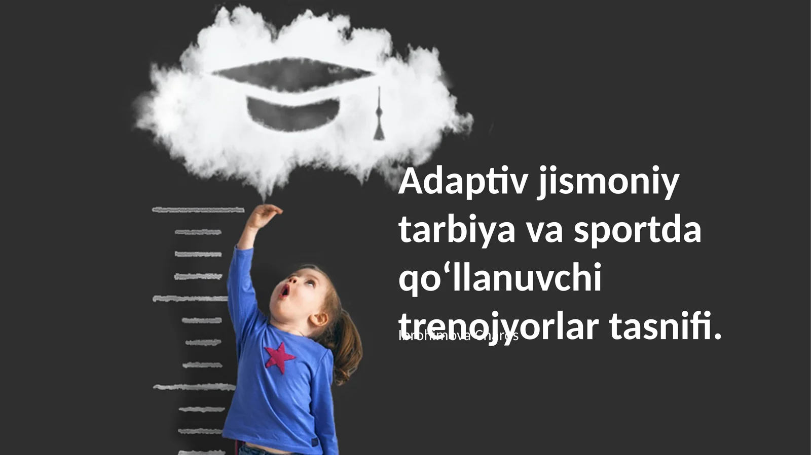 Adaptiv jismoniy tarbiya va sportda qo‘llanuvchi trenojyorlar tasnifi
