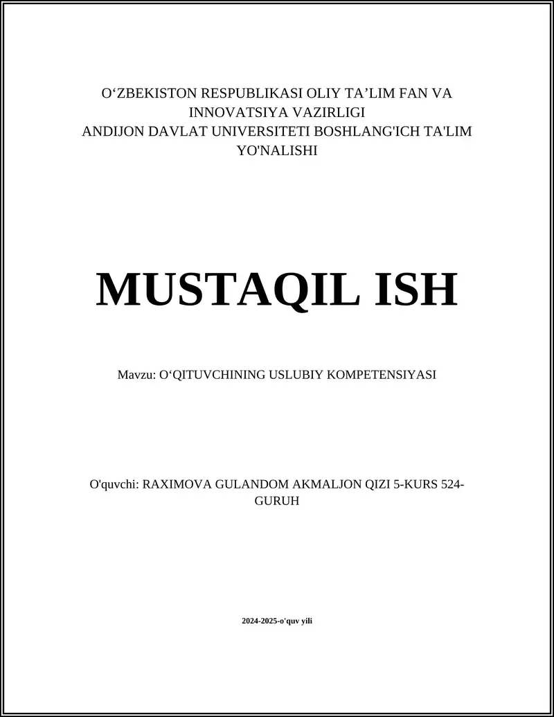 Pedagogik mahorat