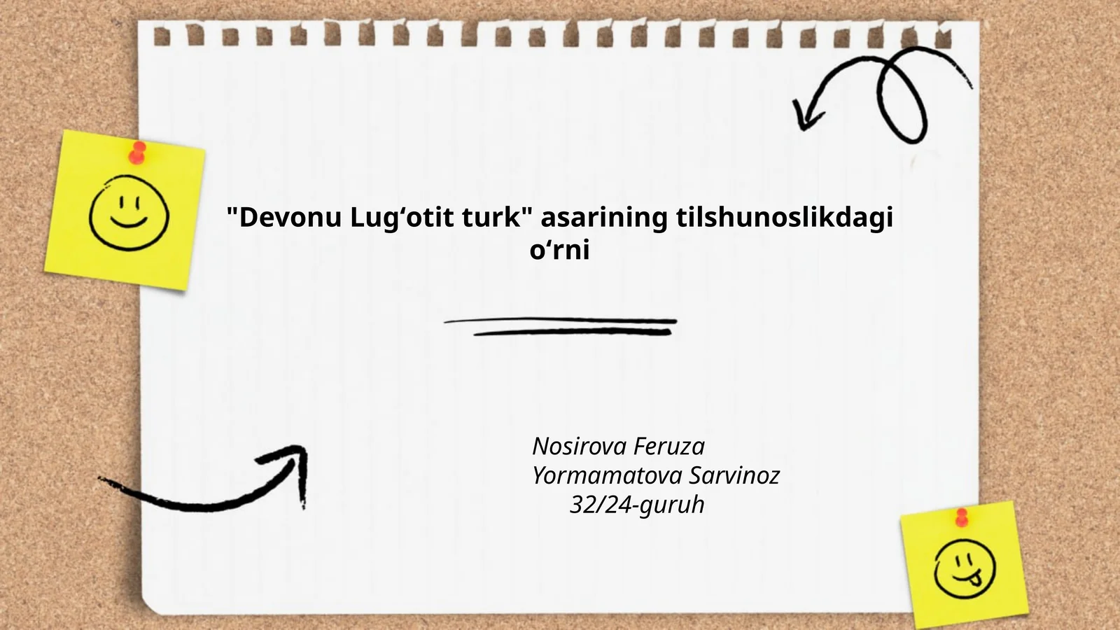 Devonu Lugʻotit turk asarining tilshunoslikdagi oʻrni