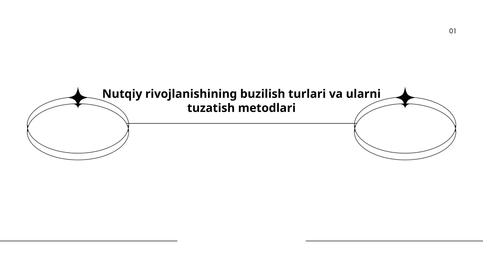 Nutqiy rivojlanishning buzilish turlari va ularni tuzatish metodlari