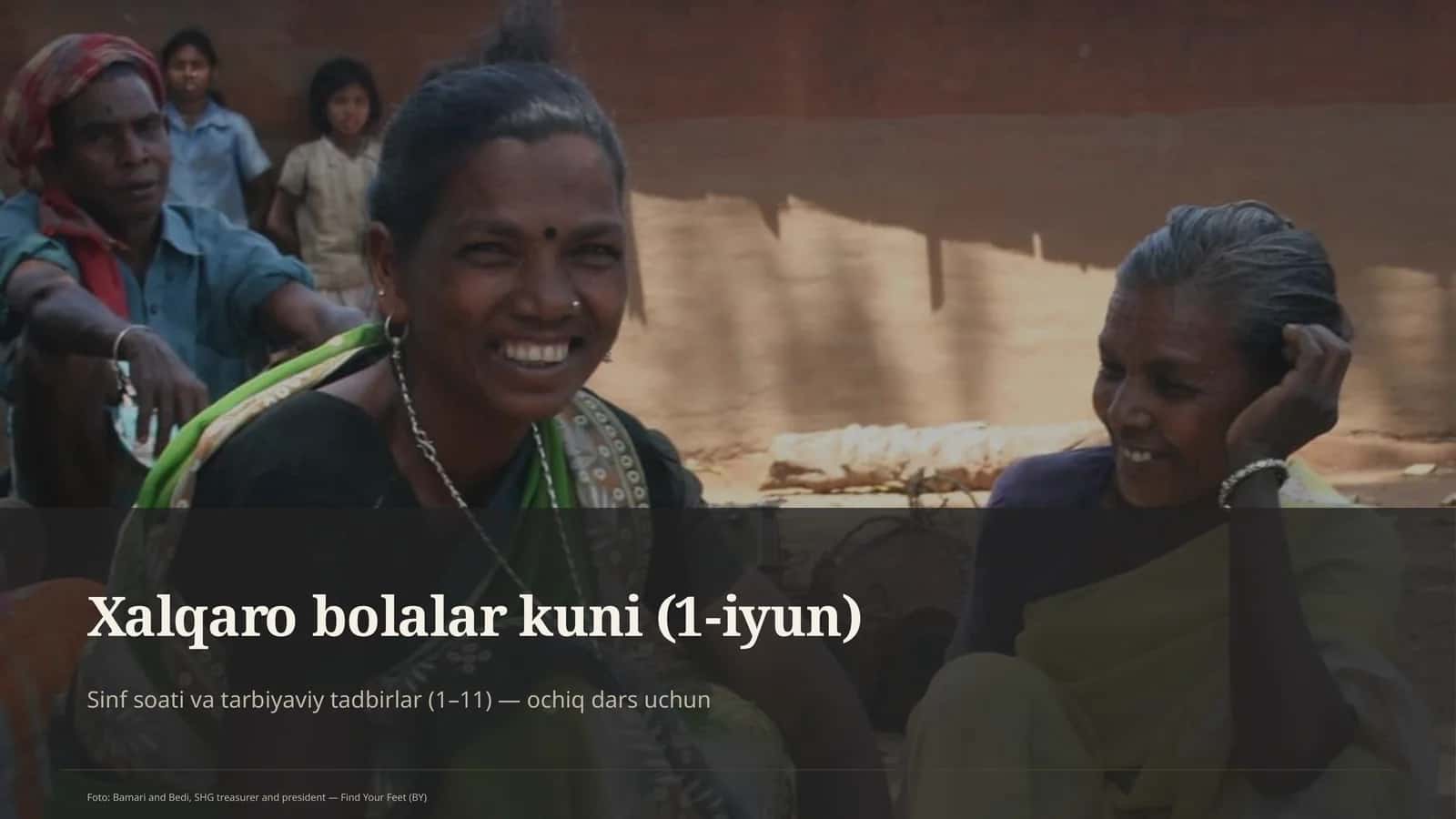 Xalqaro bolalar kuni (1-iyun)