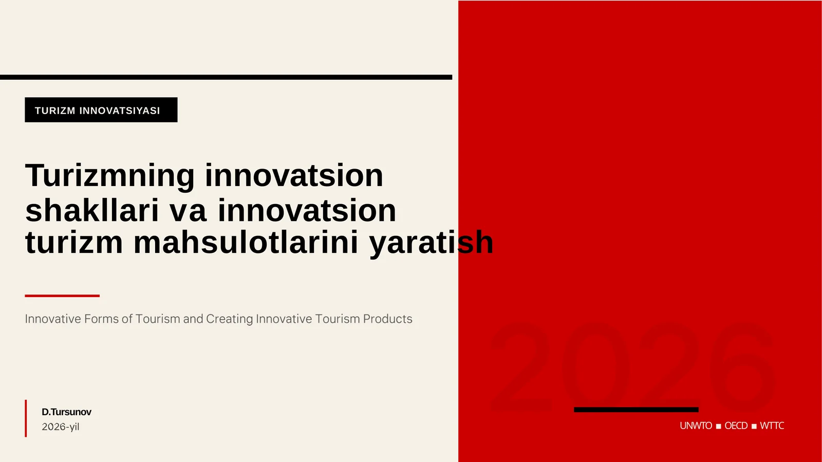 TURIZMINNOVATSIYASI