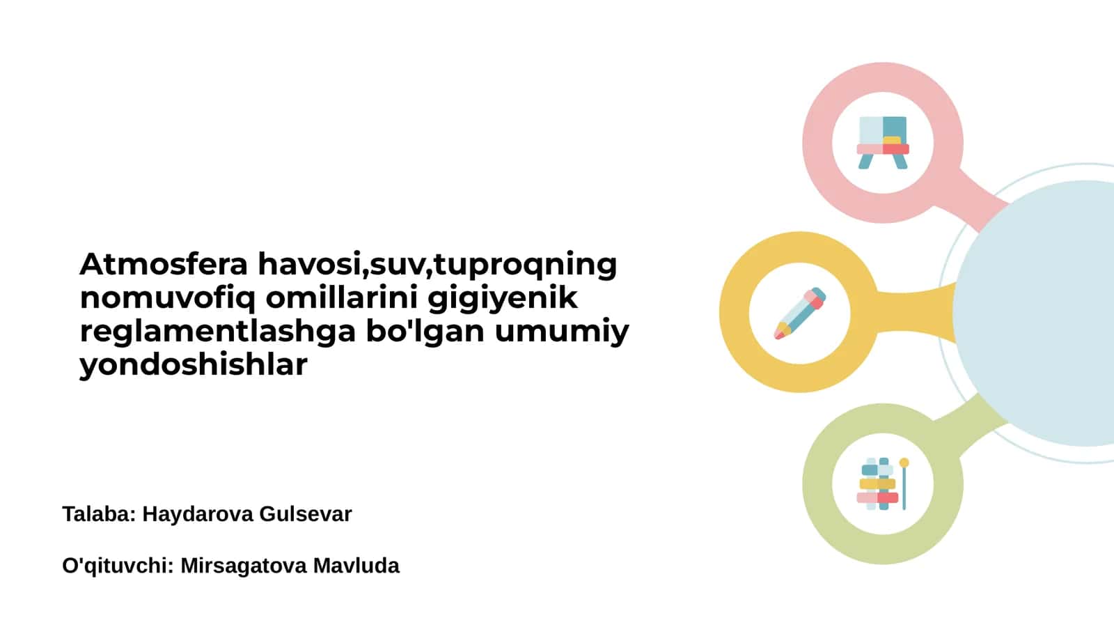 Atmosfera Havasining Muhimligi