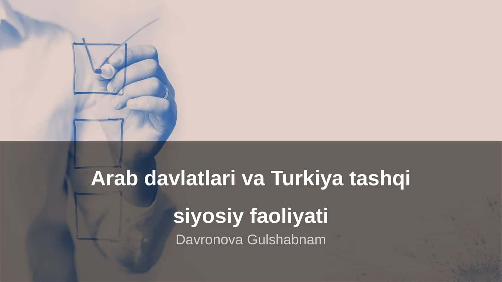 Arab davlatlari va Turkiya tashqi siyosiy faoliyati