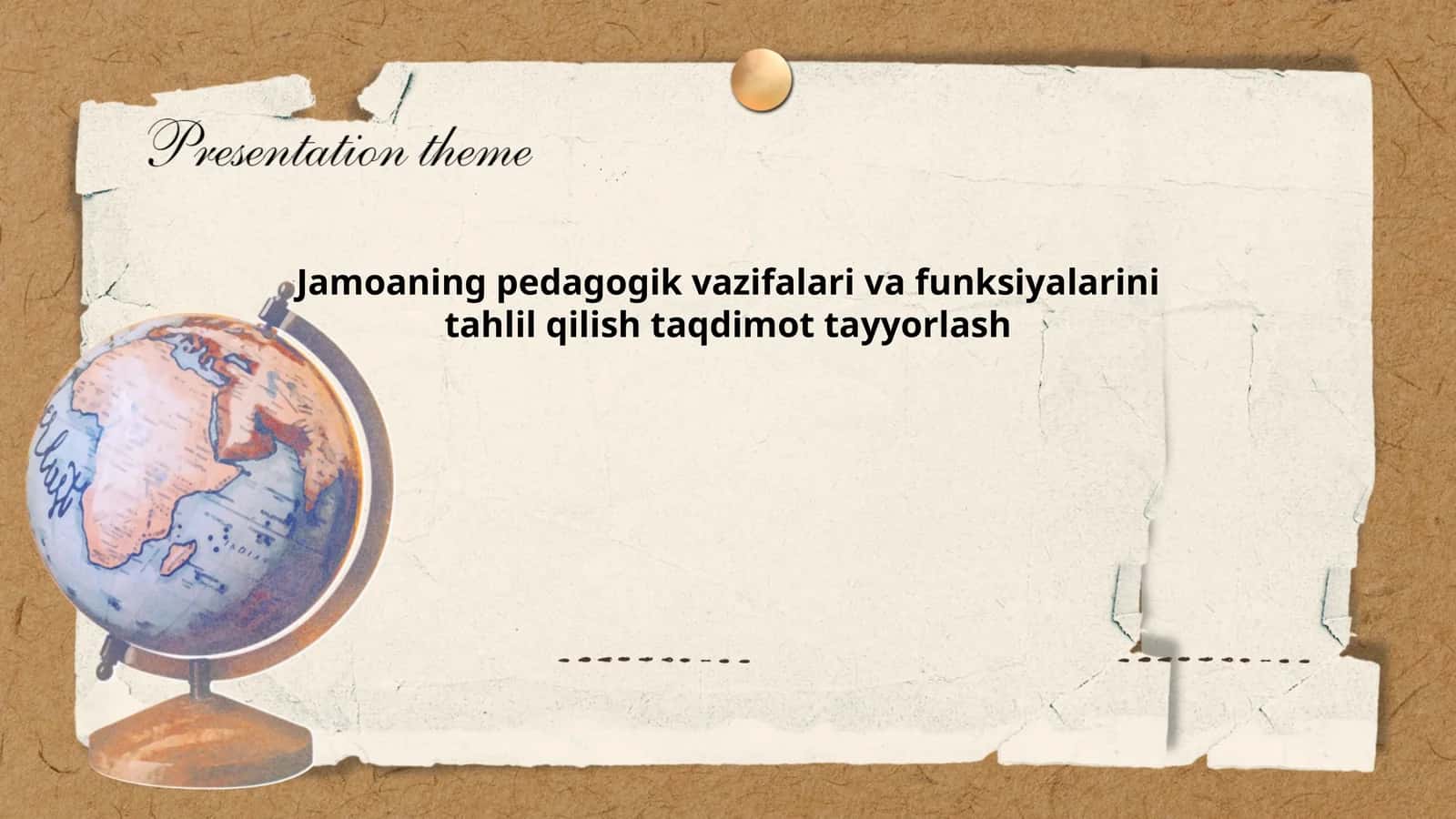Jamoaning pedagogik vazifalari va funksiyalarini tahlil qilish taqdimot tayyorlash