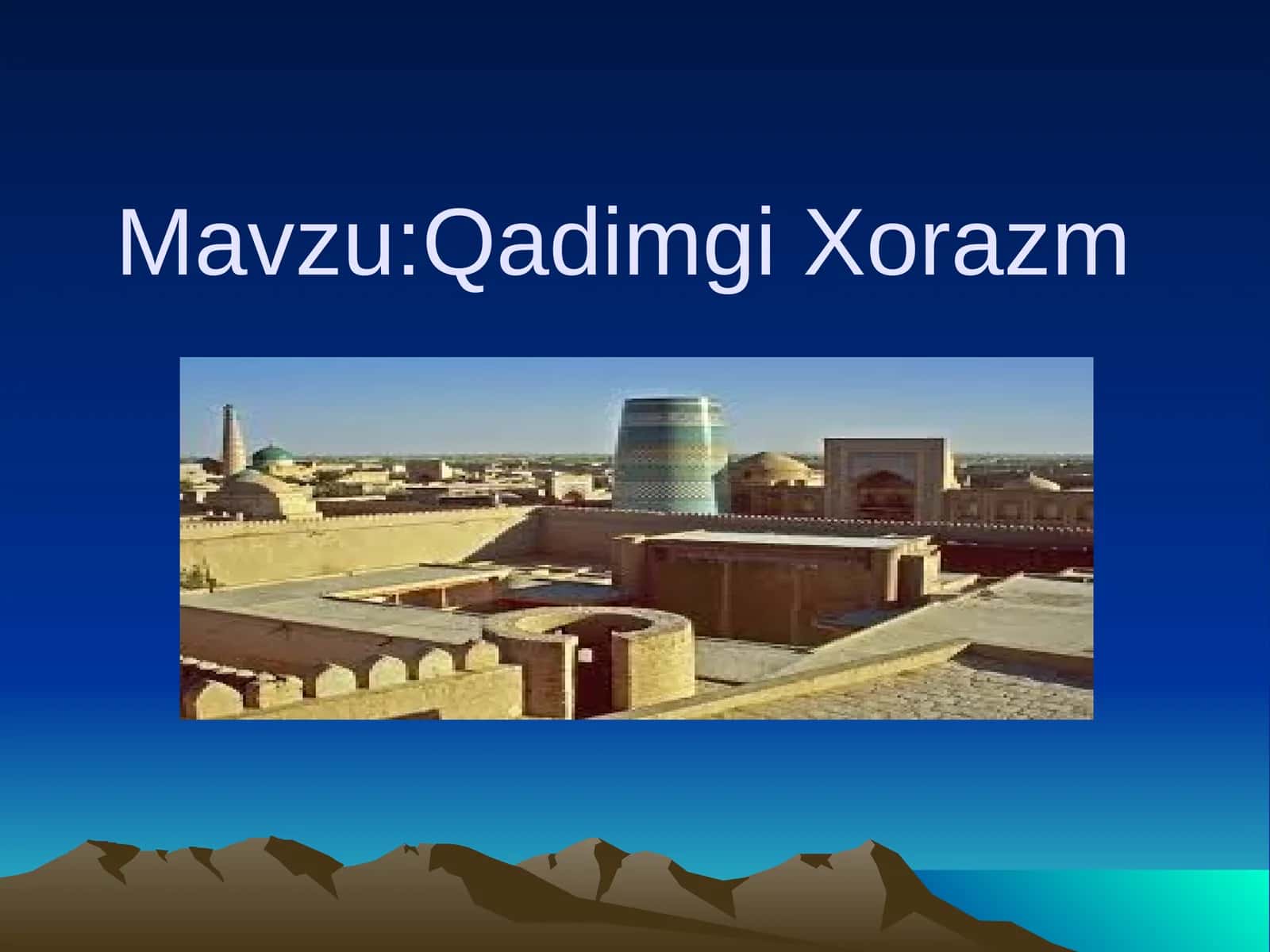 Qadimgi Xorazm