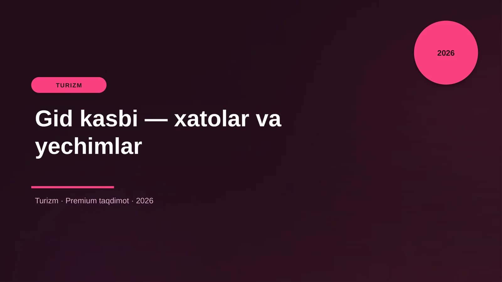 Gid kasbi — xatolar va yechimlar