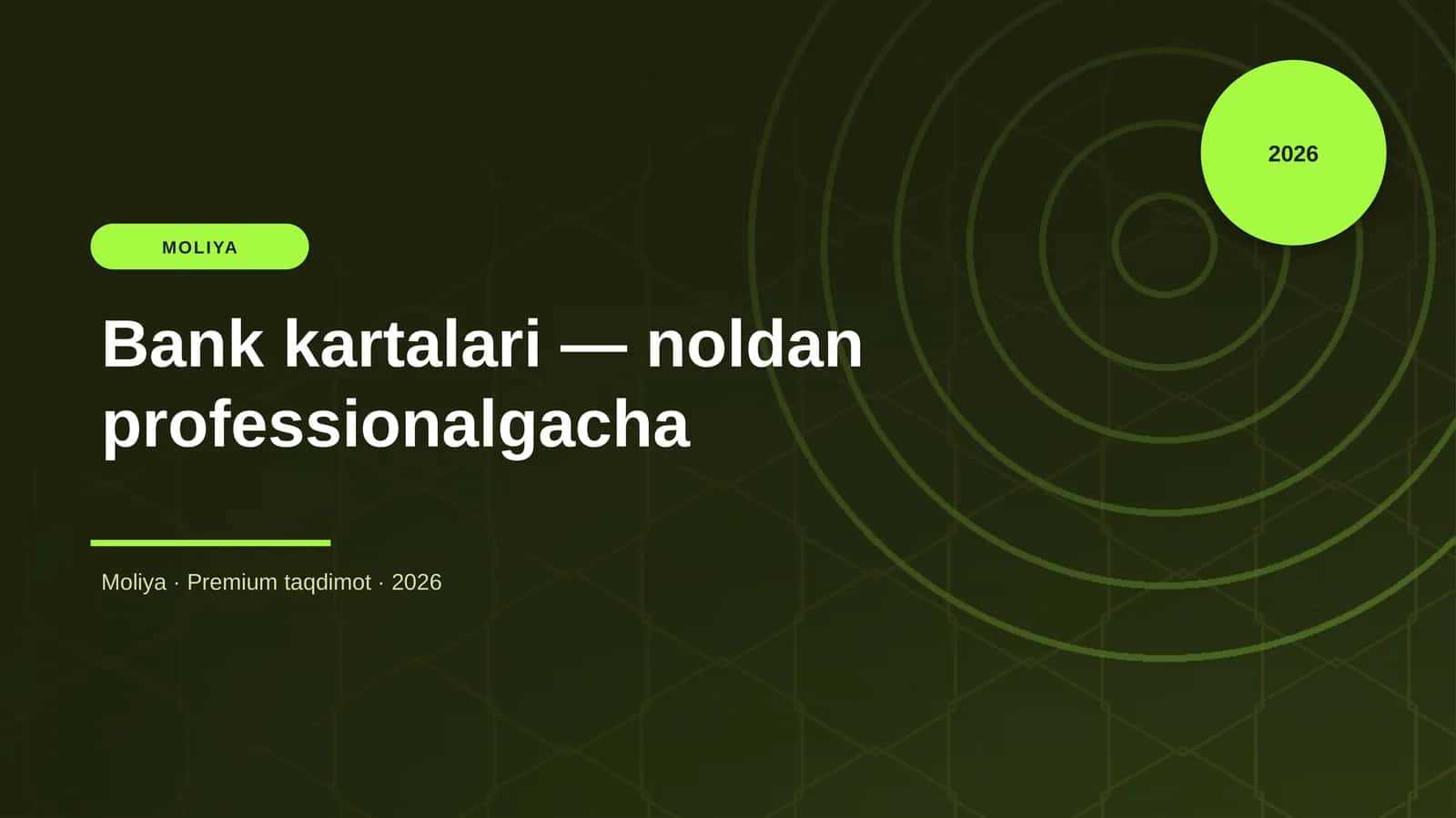 Bank kartalari — noldan professionalgacha