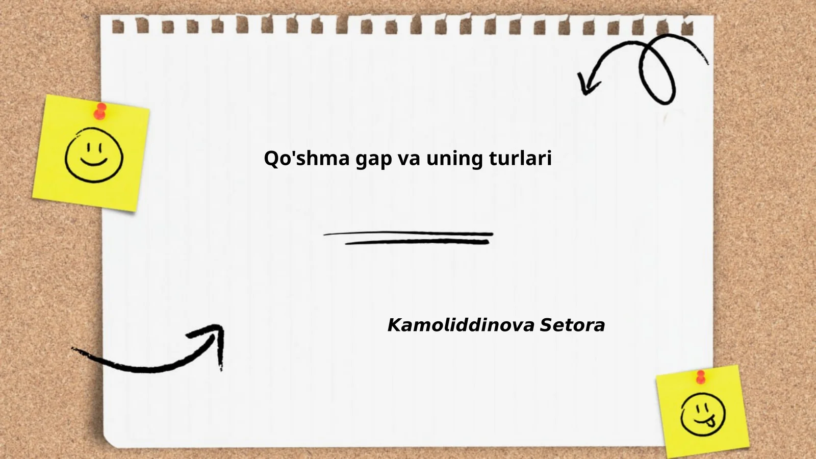 Qo'shma gap va uning turlari
