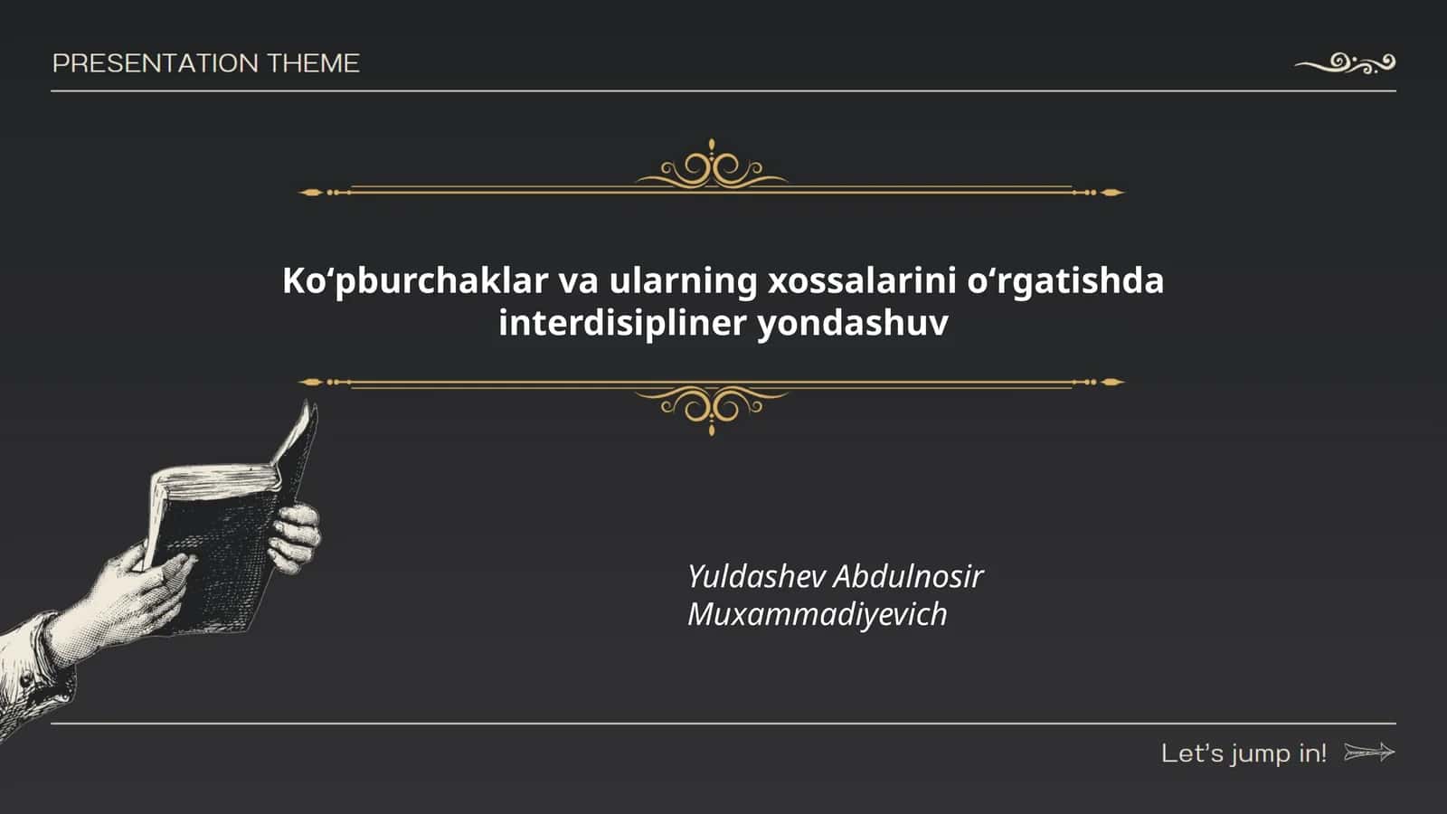 Koʻpburchaklar va ularning xossalarini oʻrgatishda interdisipliner yondashuv