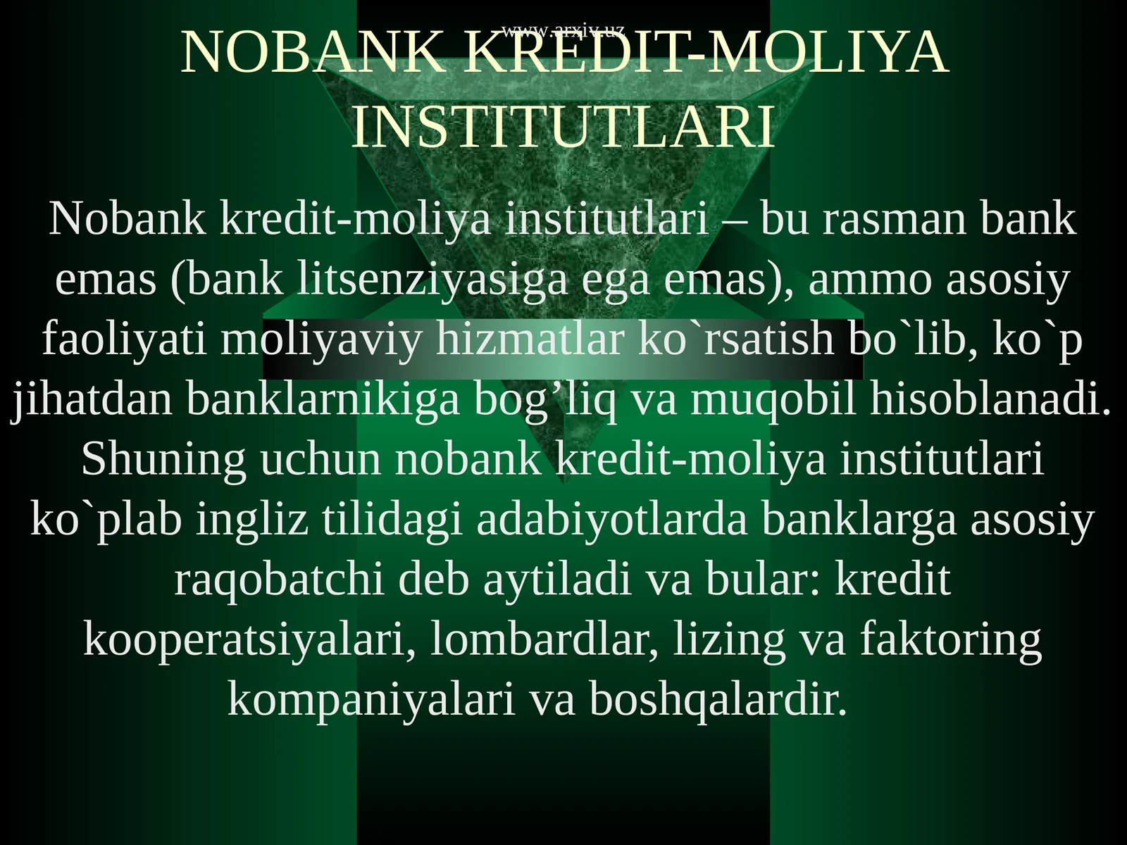 Nobank Kredit-Moliya Institutlari