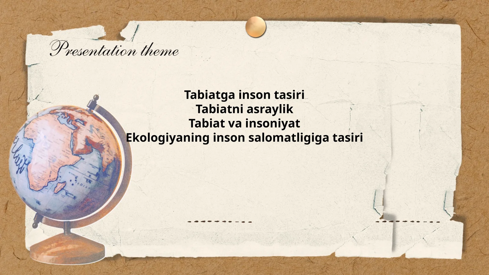 Tabiatga inson tasiri