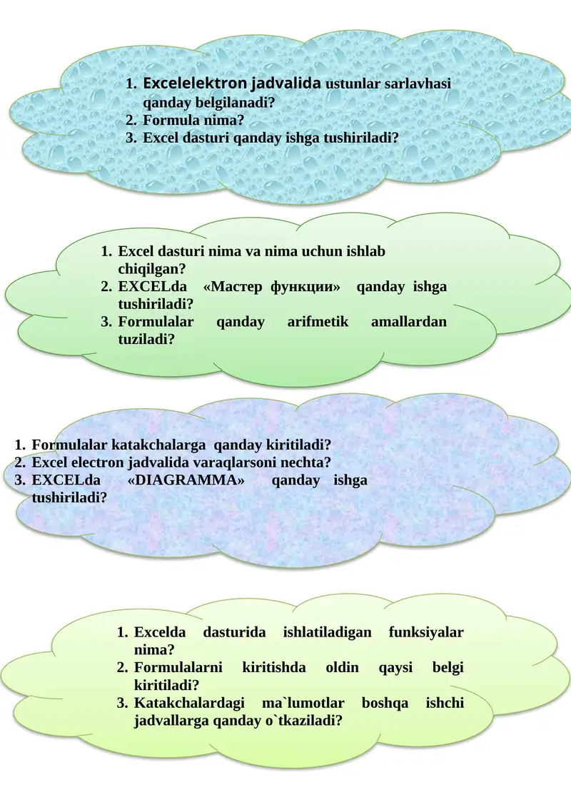 Excel dasturi