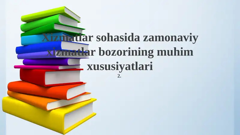 Zamonaviy xizmatlar bozori