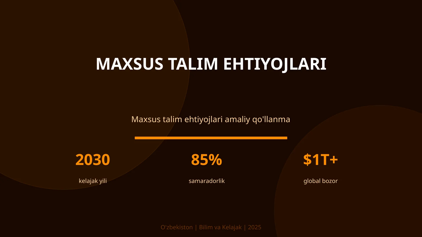 Maxsus talim ehtiyojlari
