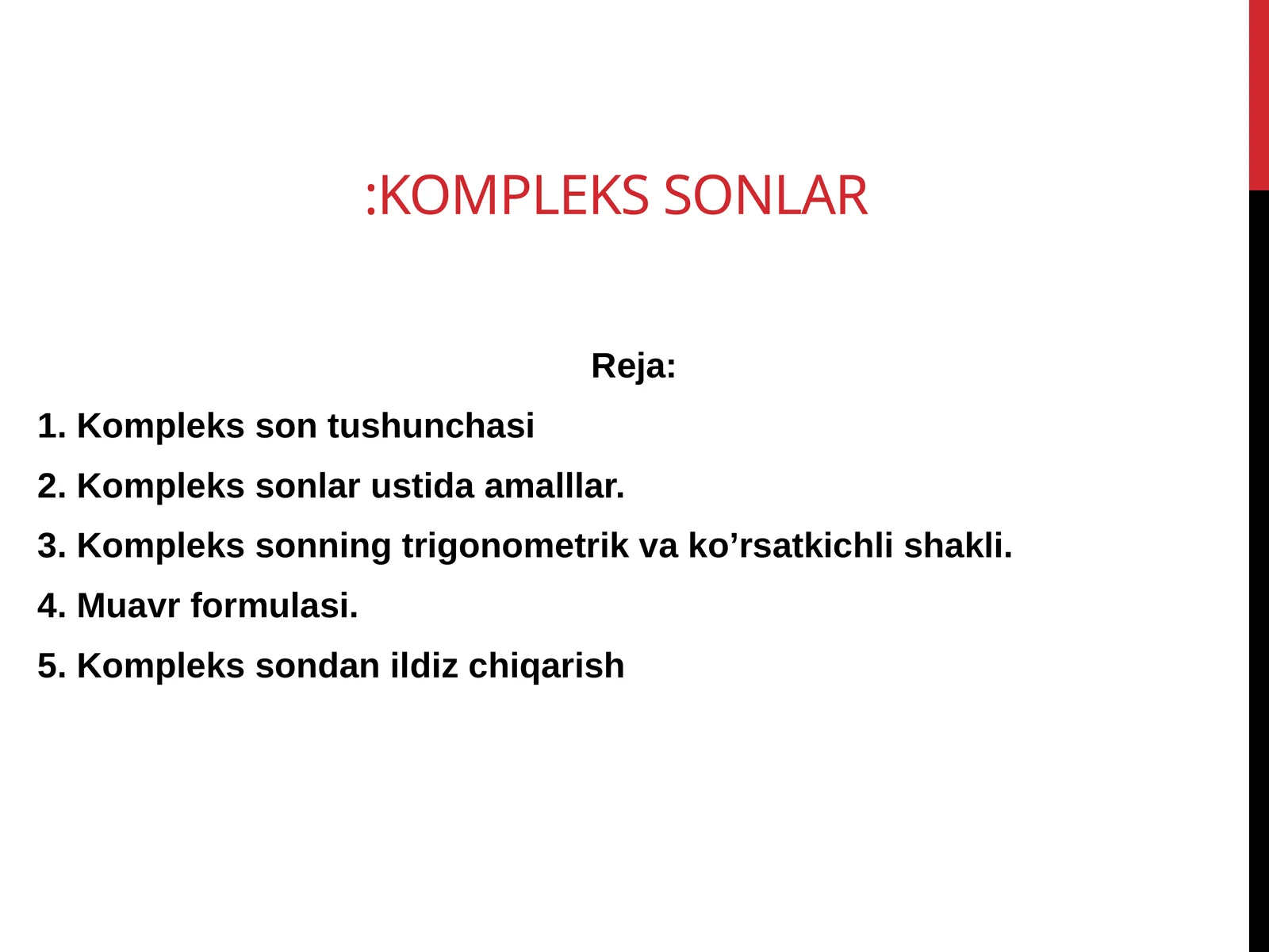 Kompleks sonlar