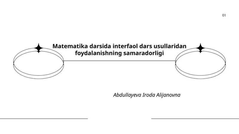 Interfaol dars usullarining mohiyati