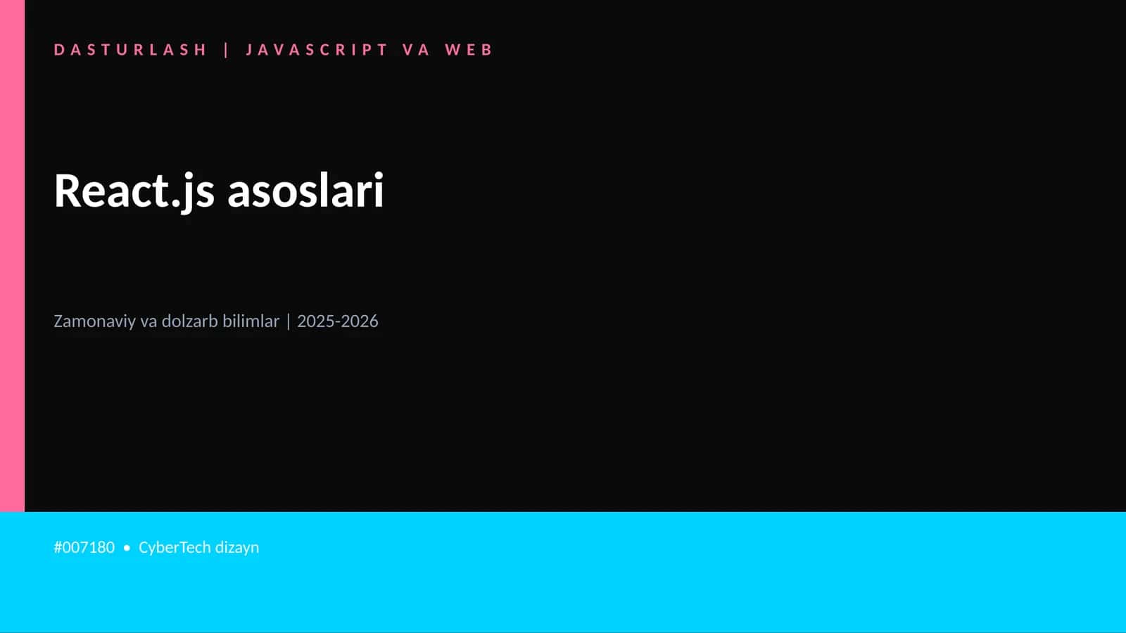 React.js asoslari