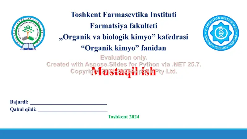 12. Bir asosli karbon  kislotalarning olinish usullari. To'yinmagan bir  asosli karbon kislotalar. Taqdimot, 15 bet.