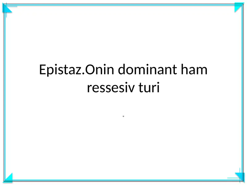 Epistaz