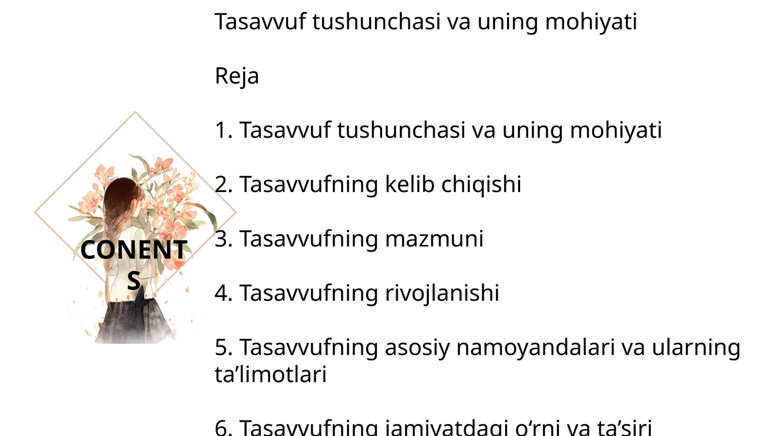 Tasavvuf tushunchasi va uning mohiyati
