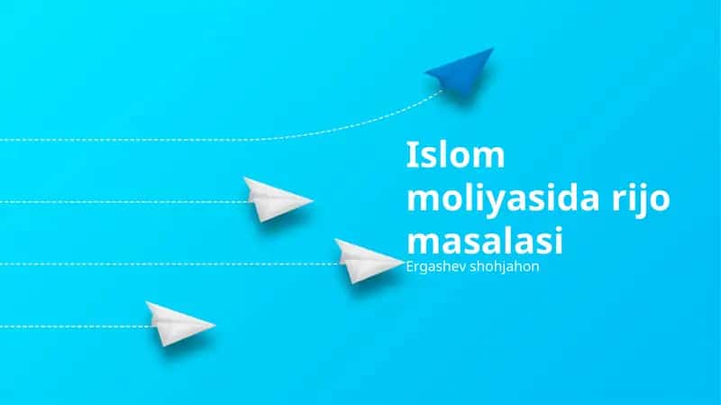 Islom moliyasida rijo masalasi