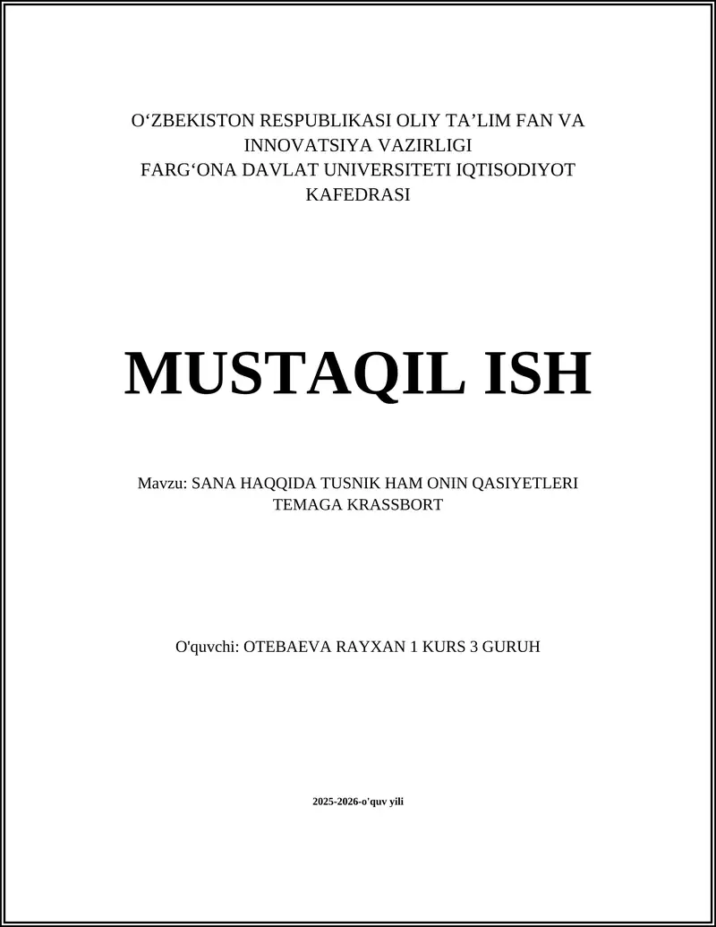 SANA HAQQIDA TUSNIK HAM ONIN QASIYETLERI TEMAGA KRASSBORT