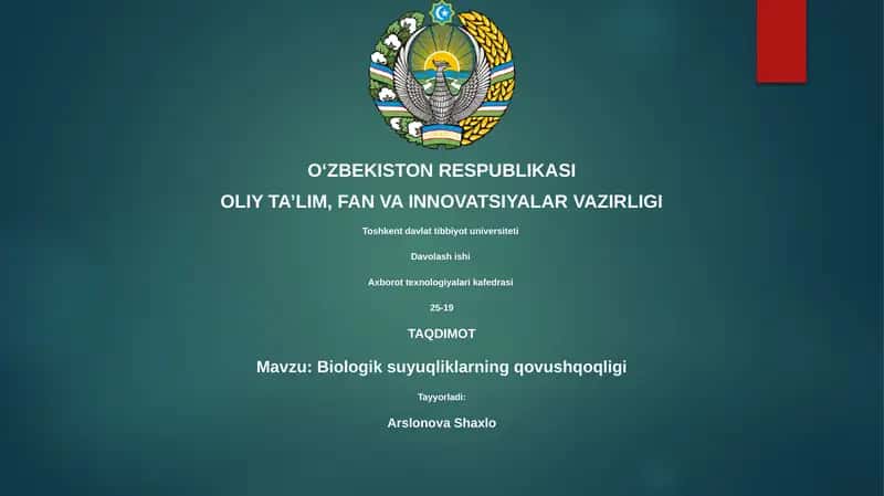Biologik suyuqliklarning qovushqoqligi