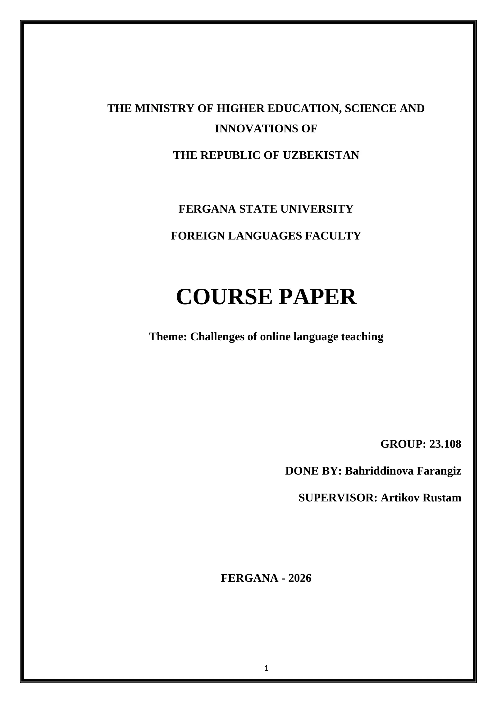 Challenges of Online Language Teaching
