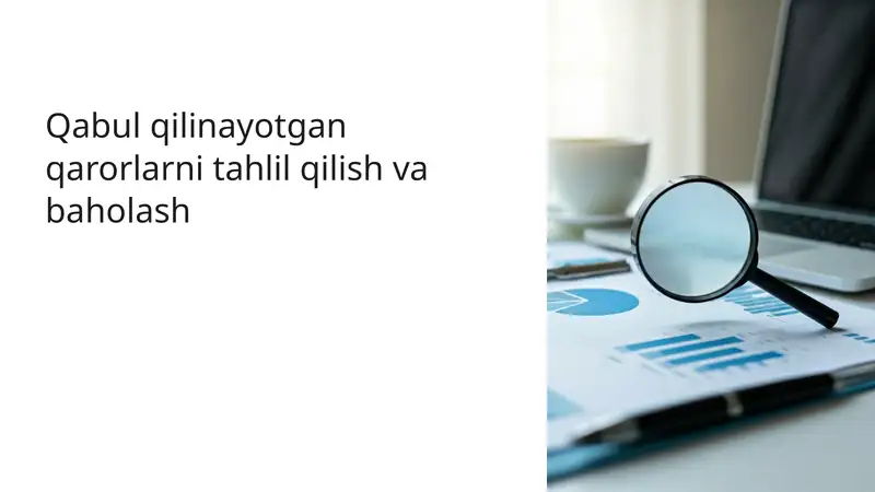 Qaror qabul qilish jarayonining asosiy bosqichlari