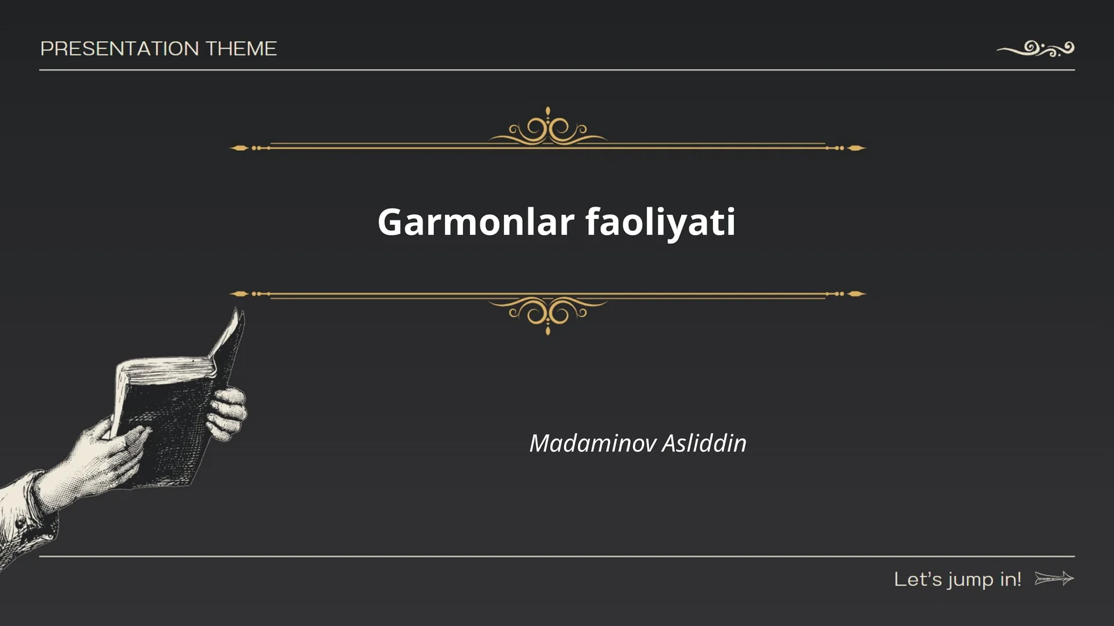 Garmonlar faoliyati