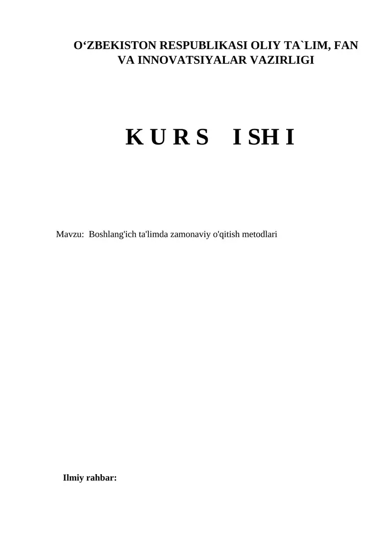 Kurs ishi