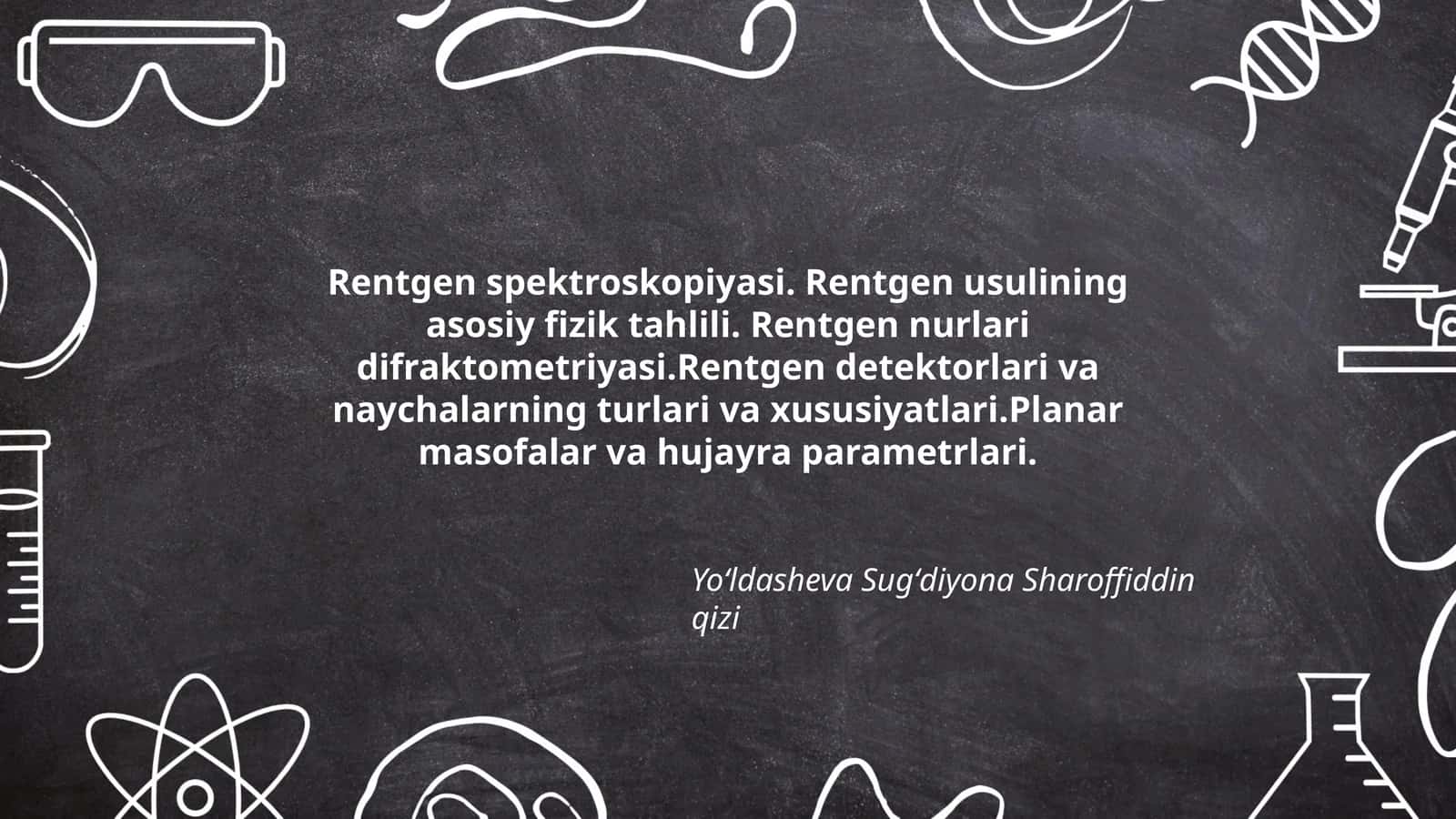 Rentgen spektroskopiyasi