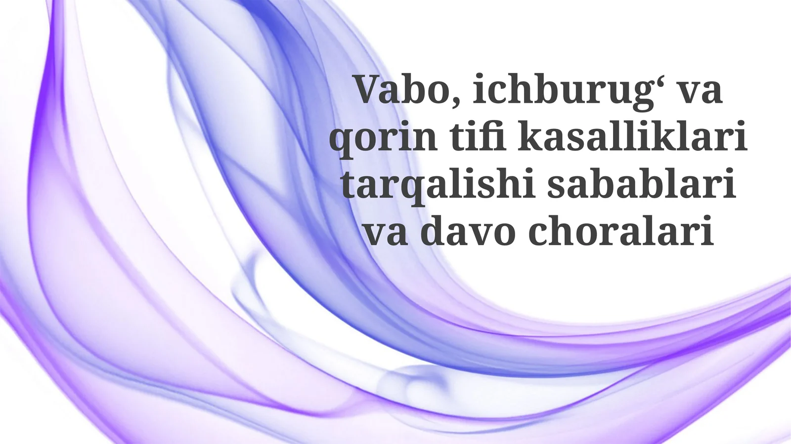 Qorin tifus va davolash usullari