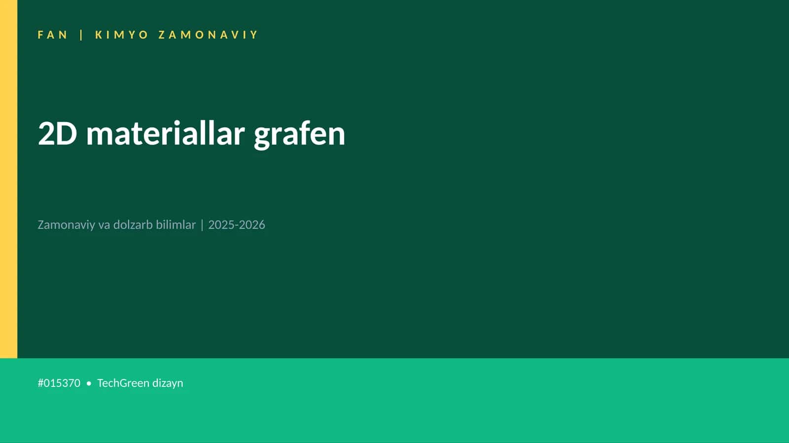 2D materiallar grafen