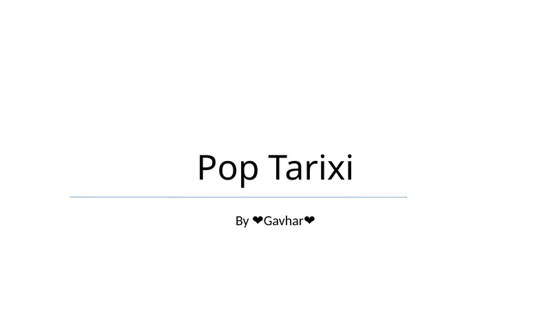 Pop Tarixi