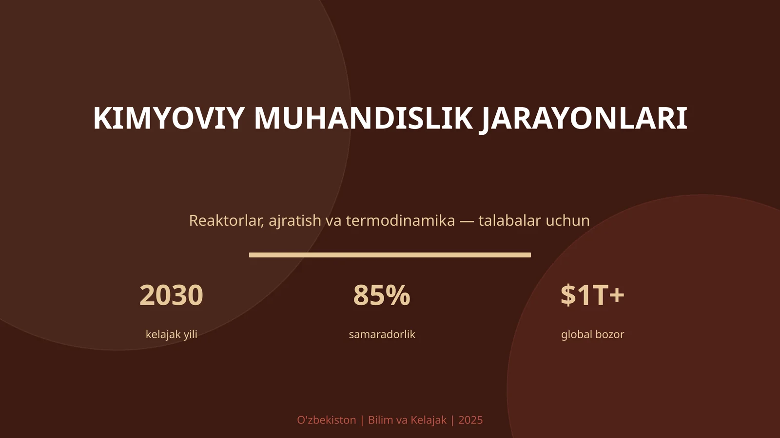 Kimyoviy muhandislik jarayonlari
