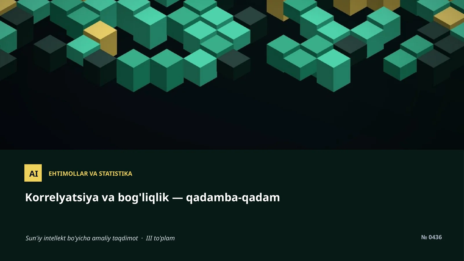EHTIMOLLAR VA STATISTIKA